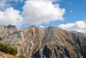 Fototapeta premium Great Cold Valley in Vysoke Tatry (High Tatras), Slovakia. The Great Cold Valley is 7 km long valley, very attractive for tourists