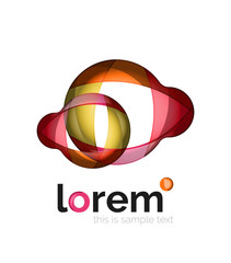 Abstract geometric business icon