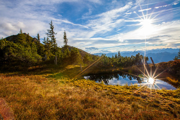 Doppelter Sonnenschein am Grießenkar in Wagrain