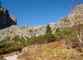  Valley of Five Spis Lakes. High Tatra Mountains, Slovakia.