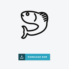 Fish vector icon