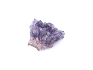 amethyst on white background