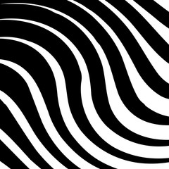 Abstract Warped Black and White Lines Background