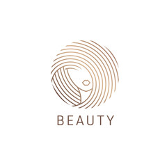Vector logo design for beauty salon, hair salon, cosmetic