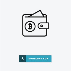 Bitcoin vector icon