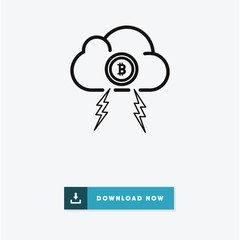 Bitcoin vector icon