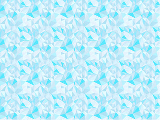 Abstract light blue ice triangle seamless pattern backround