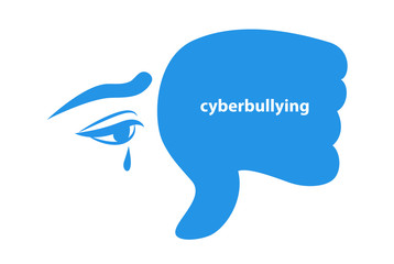 Cyberbullying vector concept