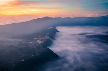 Bromo volcano at sunrise, East Java, Indonesia