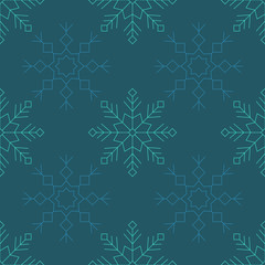 Seamless pattern with snowflakes for your design