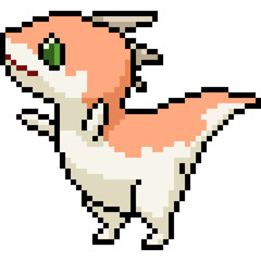 Fototapeta premium vector pixel art cute monster