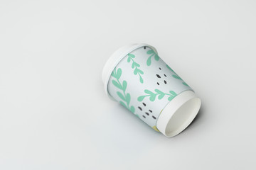 Takeaway coffee cup mockup design