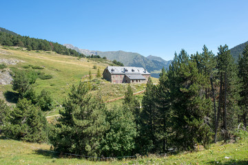 Road to Montgarri in the valley of Aran