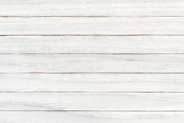 Obraz premium White wooden texture flooring background