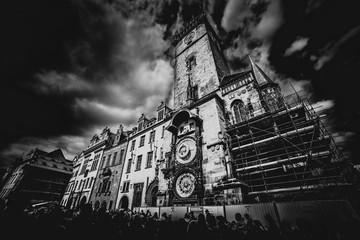 Prague clock - obrazy, fototapety, plakaty
