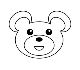 cute bear teddy character