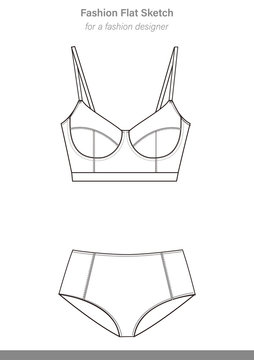 Underwear Vector Images Illustrator template