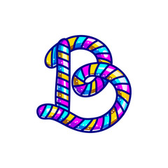 Carnival candy cane font