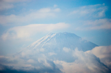 Fototapeta na wymiar scenic view of fuji top
