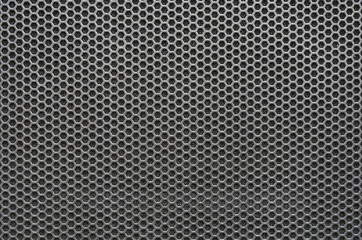 Seamless hexagon perforated metal grill pattern