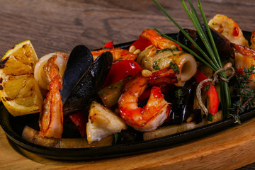 Seafood pan mix