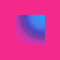 Creative square in pink  and blue colours