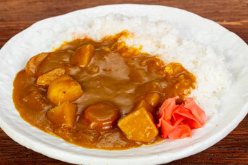 Vegan curry with vegetables