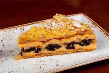 Delicous cake with plum