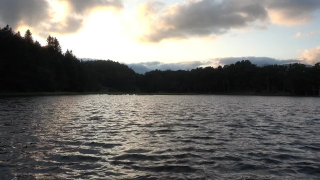 Sunrise in the bassa de oles in the Valley of aran