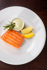 Nutritious meal on white plate