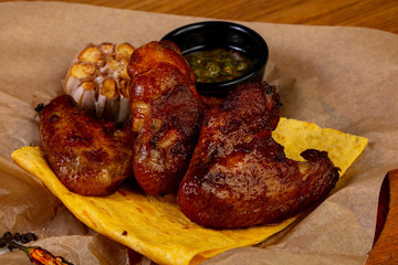 Grilled chicken wings