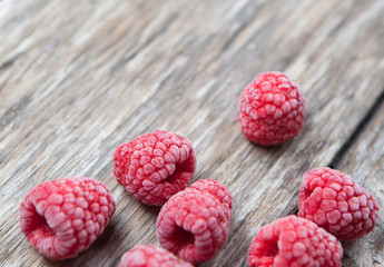 framboises fraiches en cuisine