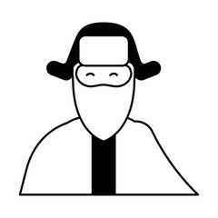 man character wearing winter clothes