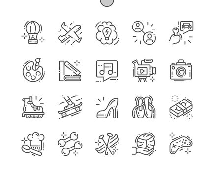 Interest Well-crafted Pixel Perfect Vector Thin Line Icons 30 2x Grid For Web Graphics And Apps. Simple Minimal Pictogram