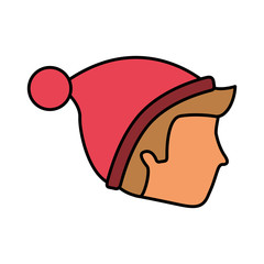man face wearing winter hat