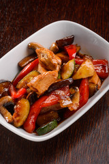 Yummy chicken with vegetables