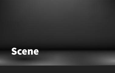 Studio table room. Product display with copy space. New year banner. 2019. Web banner background