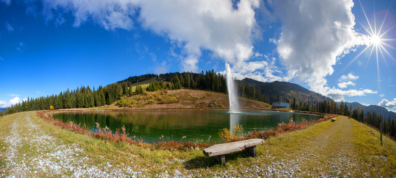 Purer Sonnenschein am Rupertisee in Wagrain