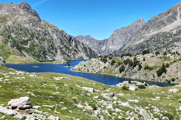 Lake Respomuso in Tena Valley in the Pyrenees, Huesca, Spain.