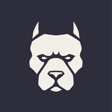 Pitbull Mascot Vector Icon