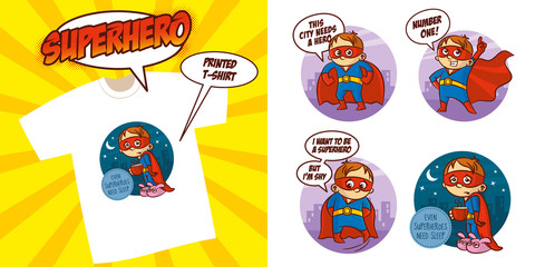 Superhero character Superheroes Set Vector illustration design
