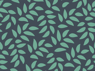Leaves Pattern. Endless Background. Seamless