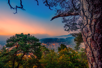 Sonnenaufgang im Dahner Felsenland