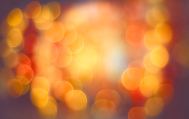 Abstract scarlet orangered bokeh , defocused background 