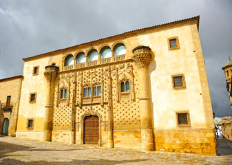 Palace of Jabalquinto in Baeza. Renaissance city in the province of Jaen. World Heritage by Unesco. Andalucia, Spain