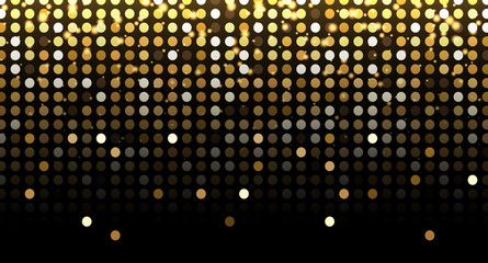 Golden shiny abstract background. Festive design.