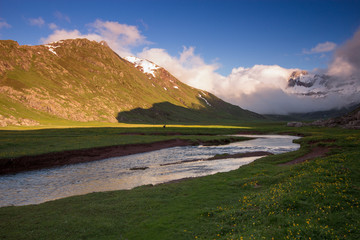 paisaje natural con cielo