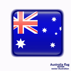 Obraz na płótnie Canvas Button with flag of Australia. Vector.