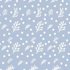 Seamless Christmas illustrations. Abstract  Pattern with Christmas symbols and design elements for scrapbook