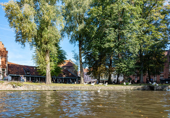 Minnewater Lake in Bruges